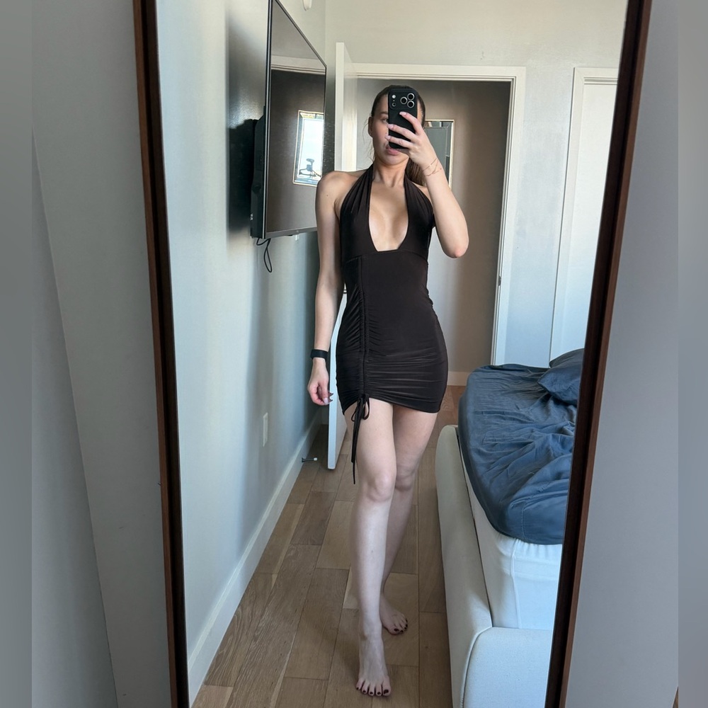 Brown women’s dress SMALL